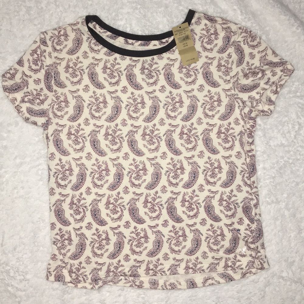 Paisley print crop top